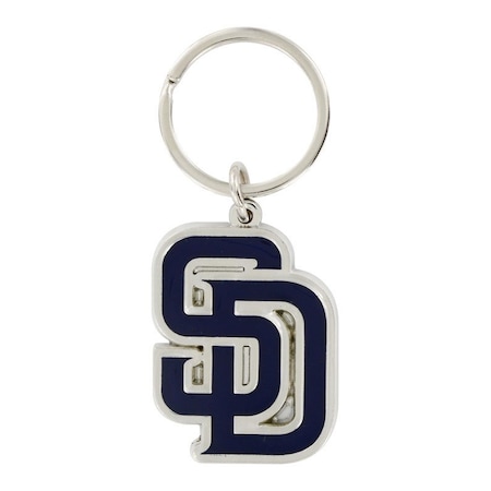 Hillman HILLMAN MLB Tempered Steel Blue Split Ring Keychain 710938